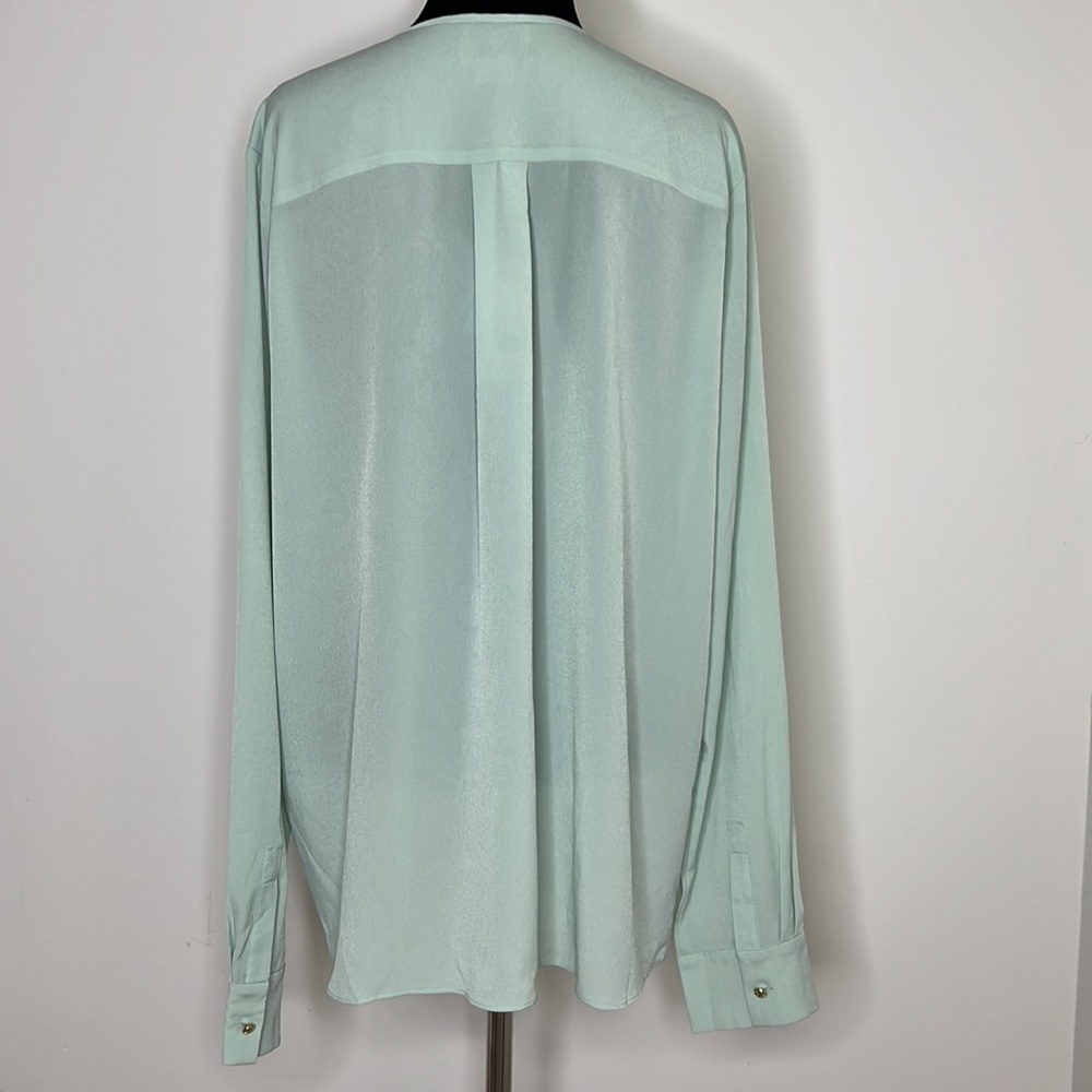 MARCHESA ROSE Ruffle Long Sleeve Blouse L - Picture 9 of 11